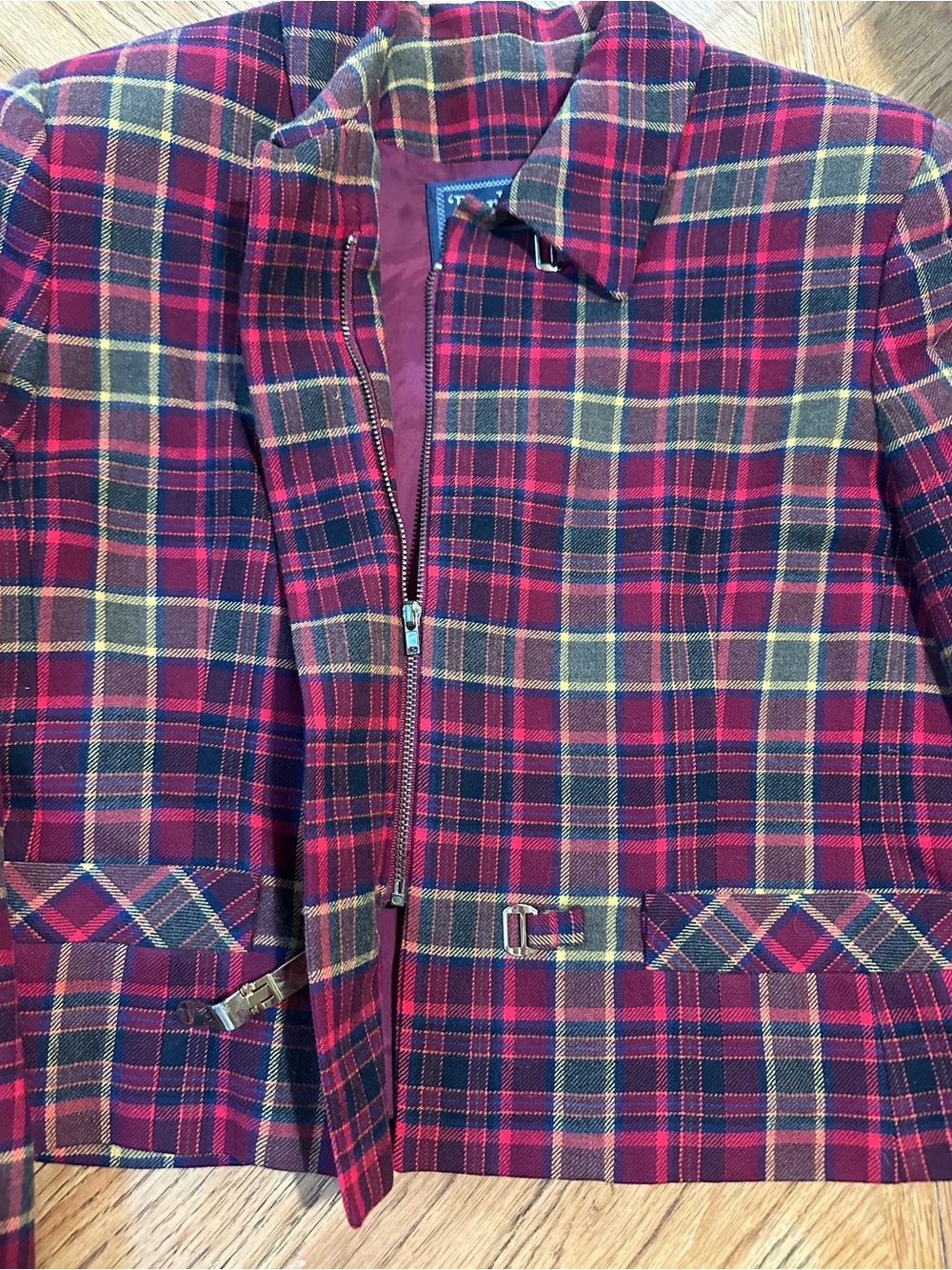 Burberry Red Tartan Jacket - Picture 5 of 8